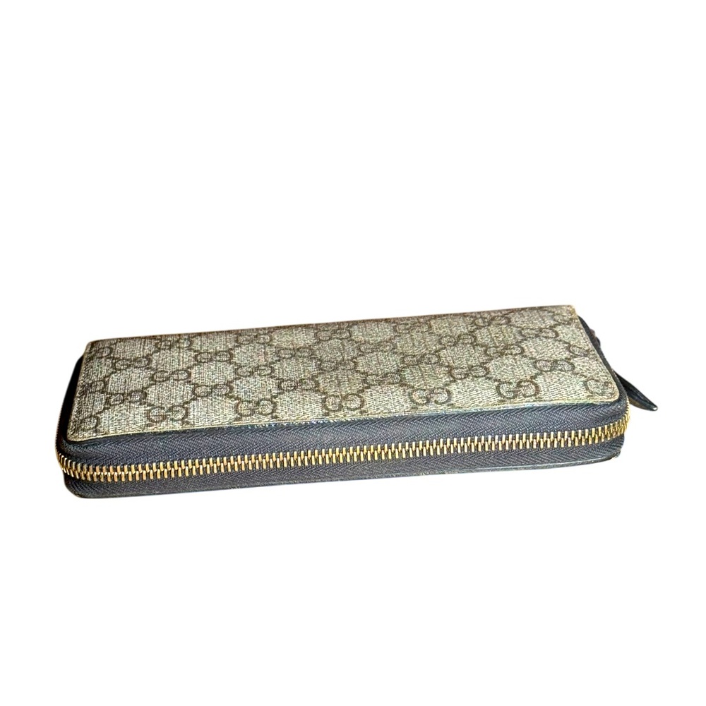 Gucci Supreme GG monogram compact wallet ram continental ziparound wallet NWOT - Picture 7 of 15